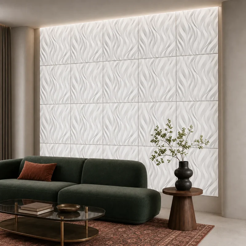 FLAMES Polystyrene Wall Art – 3D Decorative Panels Model 05