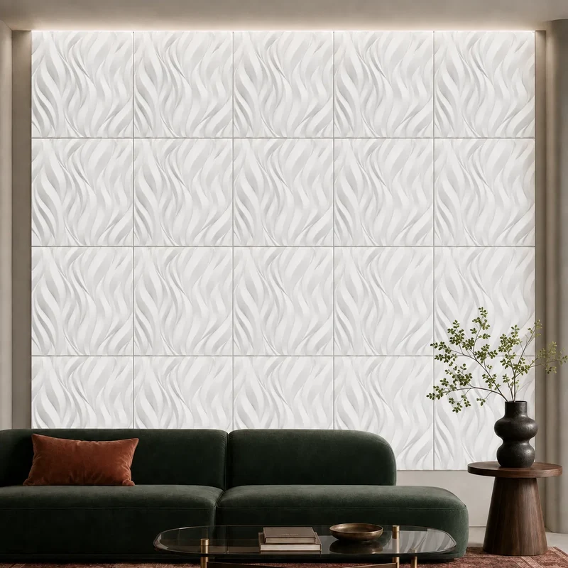 FLAMES Polystyrene Wall Art – 3D Decorative Panels Model 05