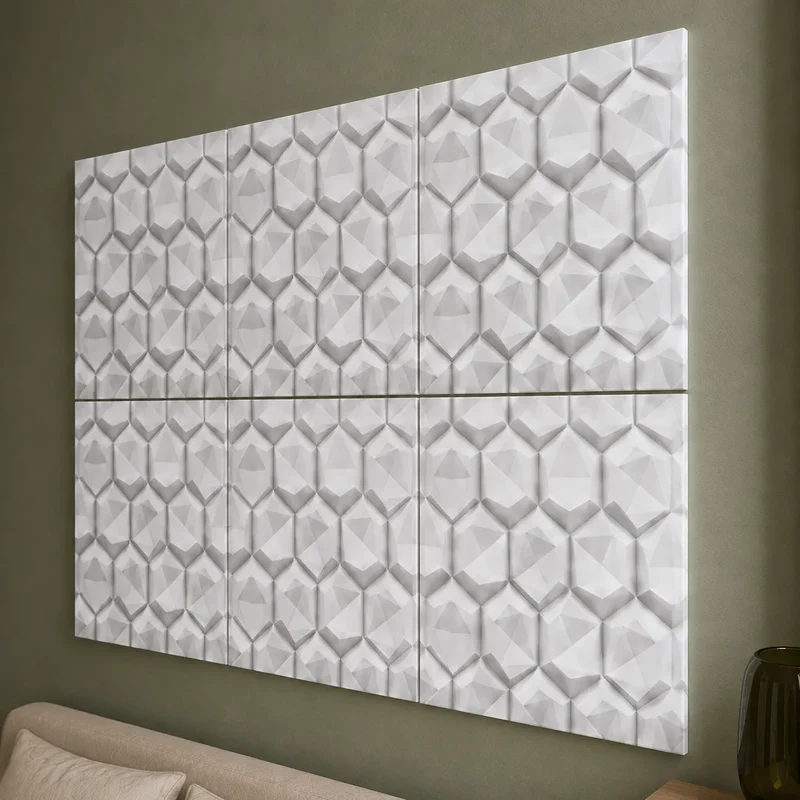 HEXAGON Polystyrene Wall Art – 3D Decorative Panels Model 08
