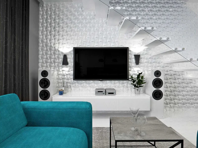 RIBBON Polystyrene Wall Art – 3D Decorative Panels Model 09
