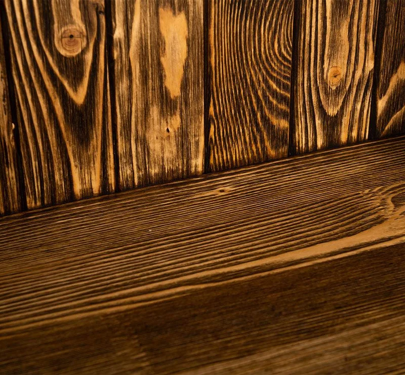 Geschirrschrank aus Massivholz | Küchenschrank | Vitrine | mit 6 Schiebetüren