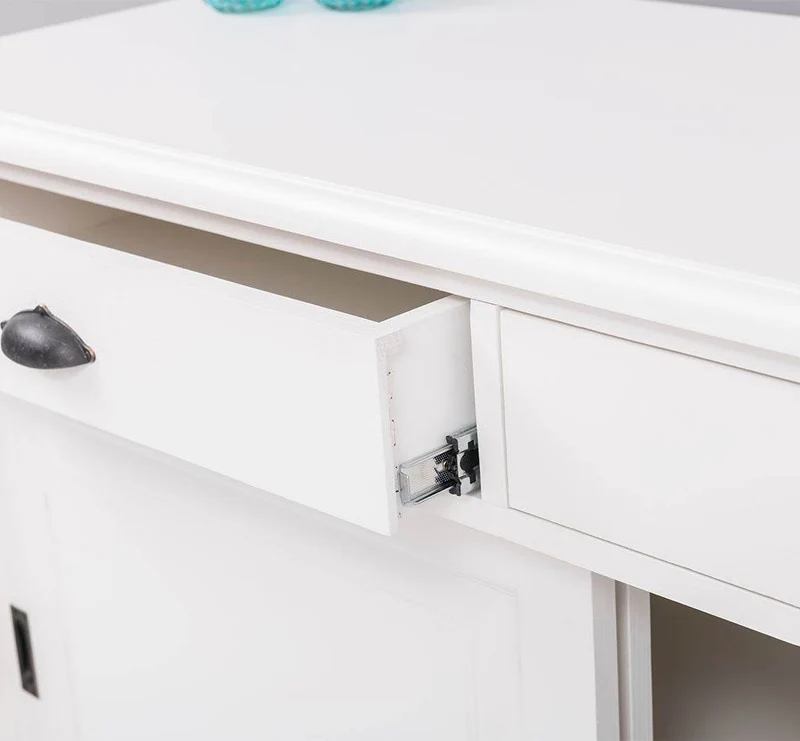Kommode aus Massivholz | Sideboard mit 3 Schubladen und 3 Schiebetüren