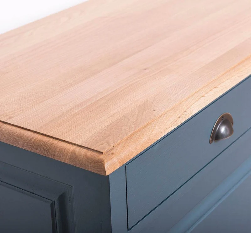 Kommode aus Massivholz | Sideboard mit 3 Schubladen und 3 Schiebetüren