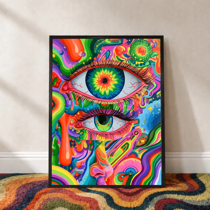 Zwei Augen Nahaufnahme Poster