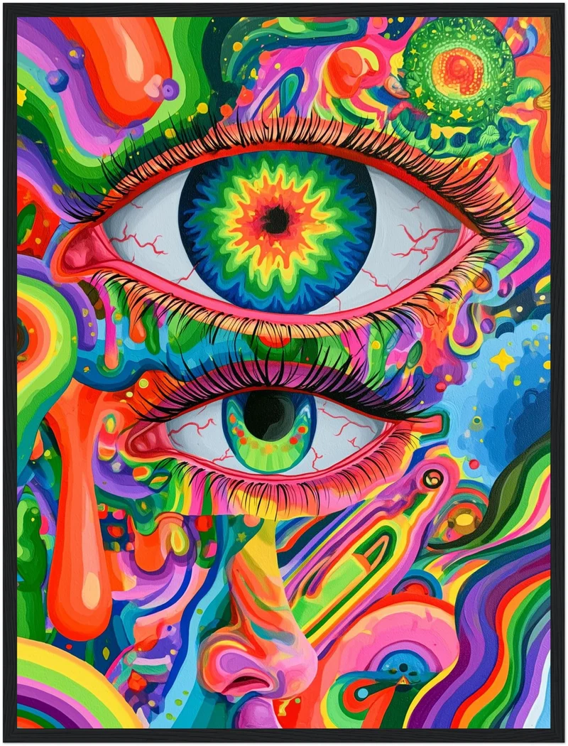 Zwei Augen Nahaufnahme Poster