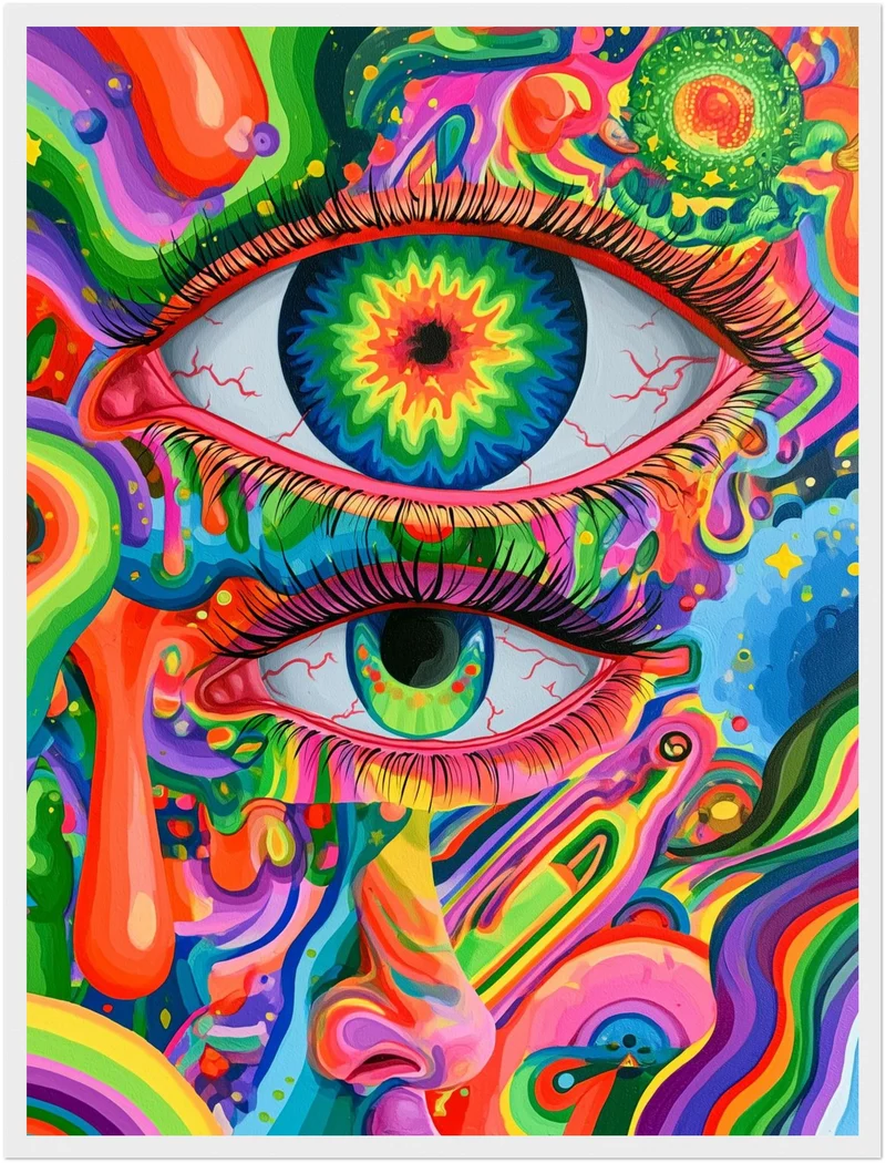 Zwei Augen Nahaufnahme Poster