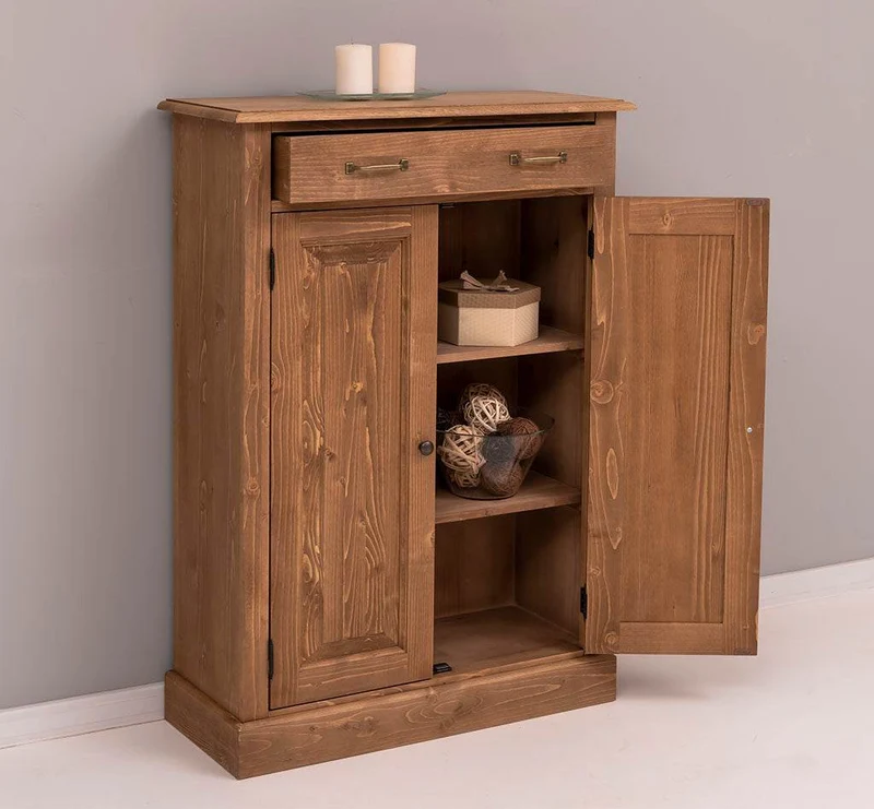 Landhaus Highboard aus Massivholz in verschiedenen Farben