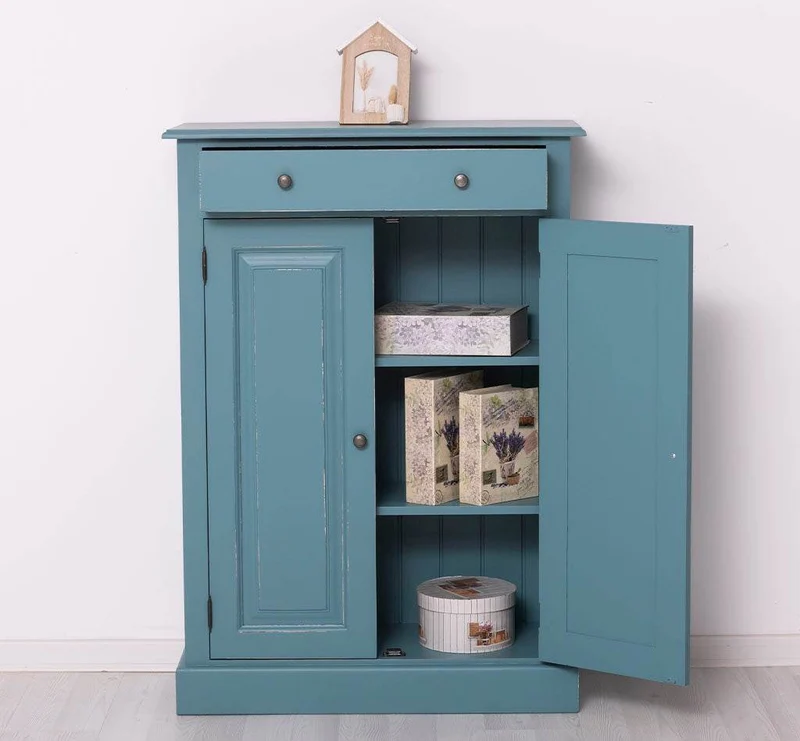 Landhaus Highboard aus Massivholz in verschiedenen Farben