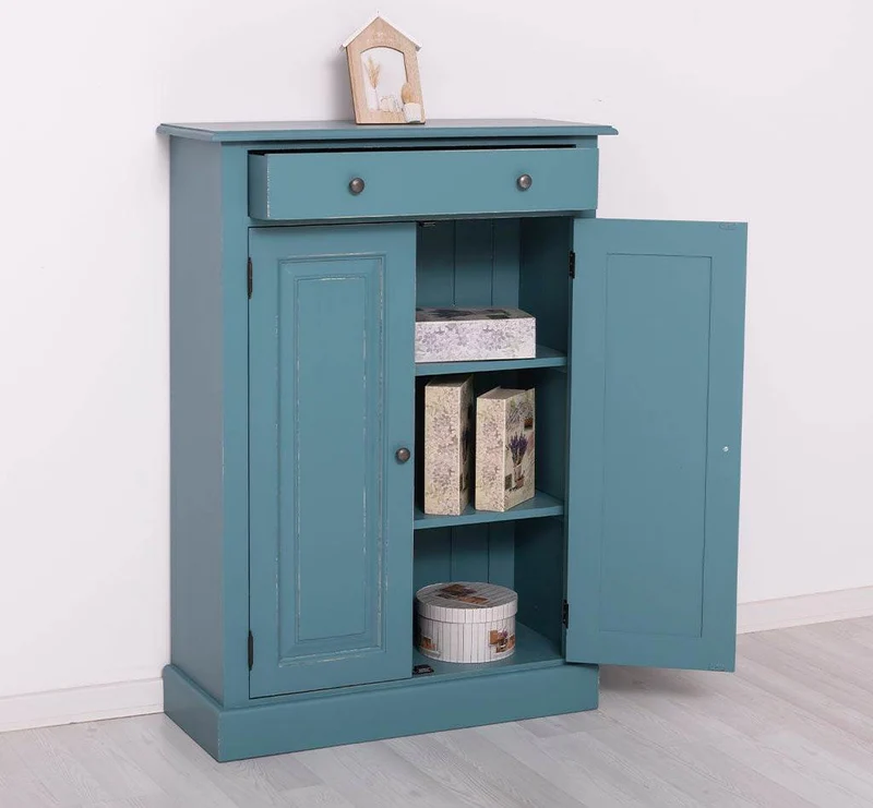Landhaus Highboard aus Massivholz in verschiedenen Farben