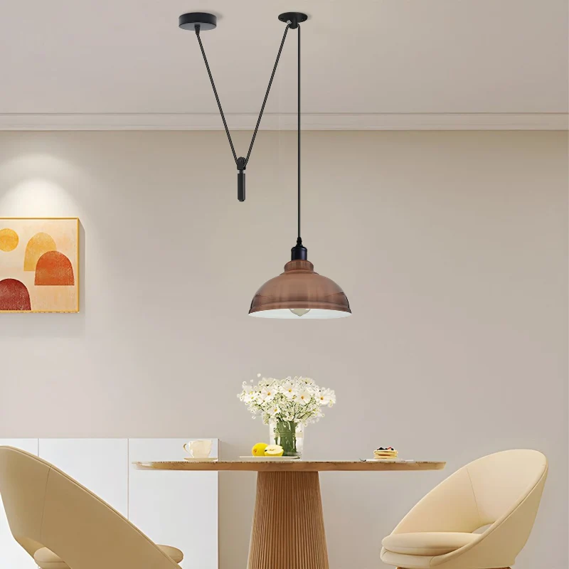 Industrial Pendelleuchte – Höhenverstellbar mit Seilzug, 29cm ~2850