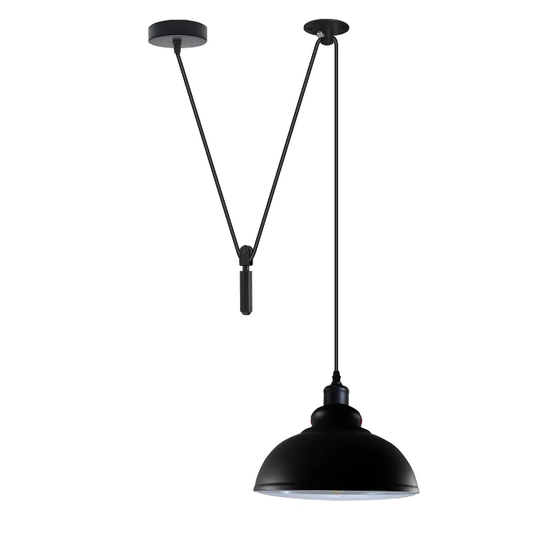 Industrial Pendelleuchte – Höhenverstellbar mit Seilzug, 29cm ~2850
