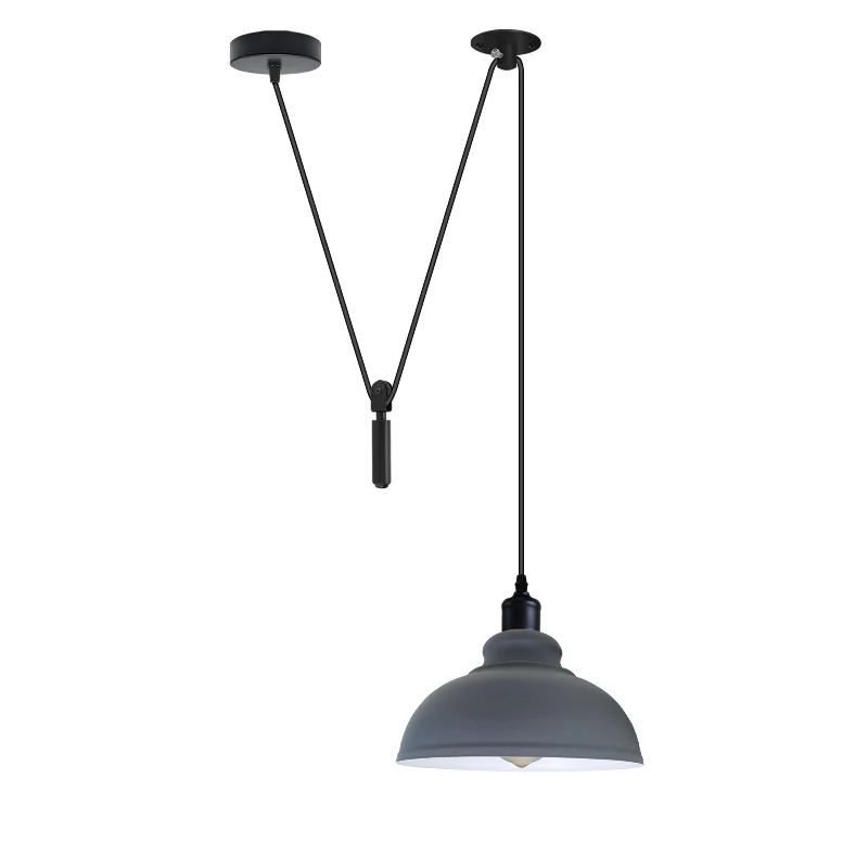 Industrial Pendelleuchte – Höhenverstellbar mit Seilzug, 29cm ~2850