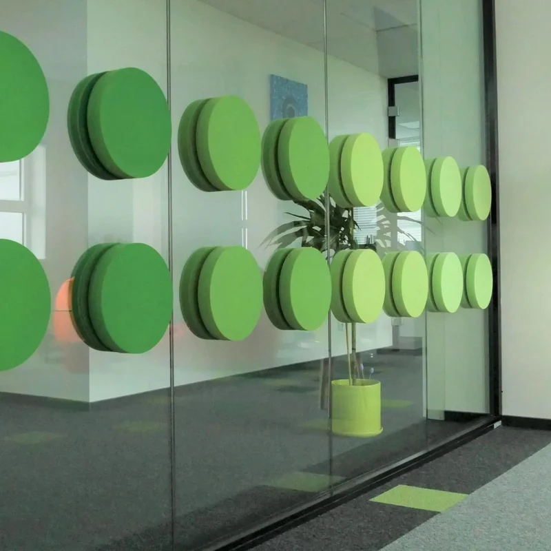 Decorative Glass Wall Panels - Acoustic Dot L