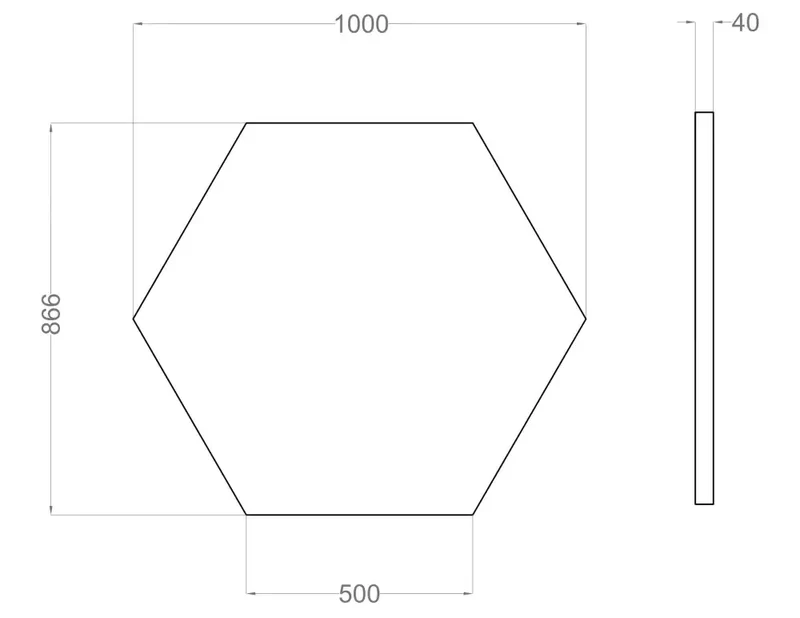 Hexa AIR - Acoustic Suspended Ceiling Panel