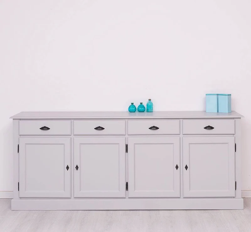 Sideboard aus Massivholz | Kommode mit 4 Schubladen und 4 Türen