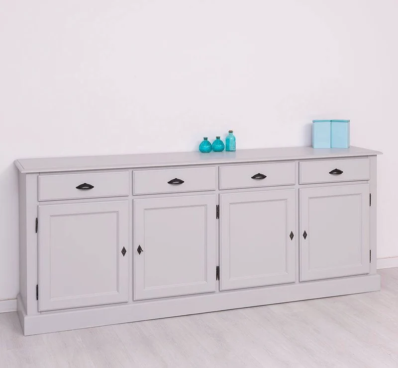 Sideboard aus Massivholz | Kommode mit 4 Schubladen und 4 Türen