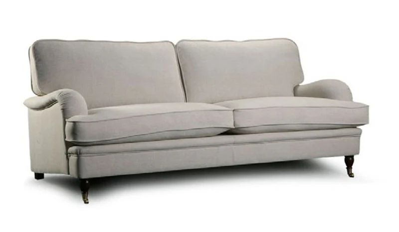 Casa Padrino Luxus Chesterfield 2er Sofa Fox 170 x 98 x H. 92 cm - Elegantes Wohnzimmer 2er Sofa mit Echtleder - Chesterfield Wohnzimmer Möbel
