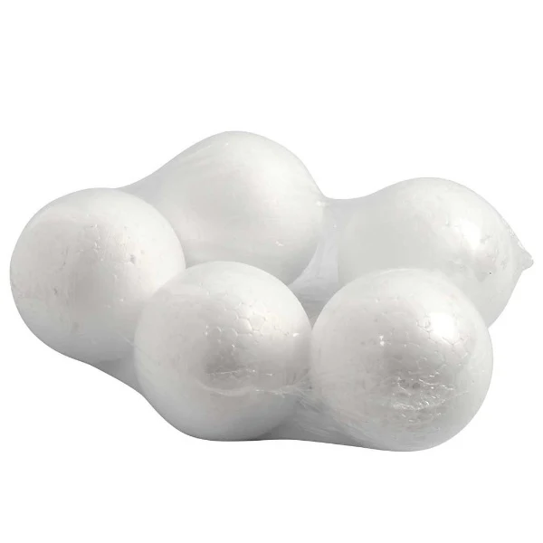 Create Craft - Polystyrene Balls - 7cm 5pack