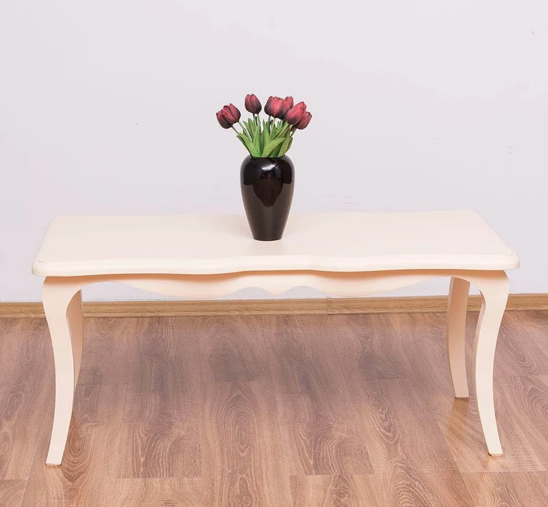 Kleiner Couchtisch im geschwungenen Stil | Beistelltisch aus Massivholz