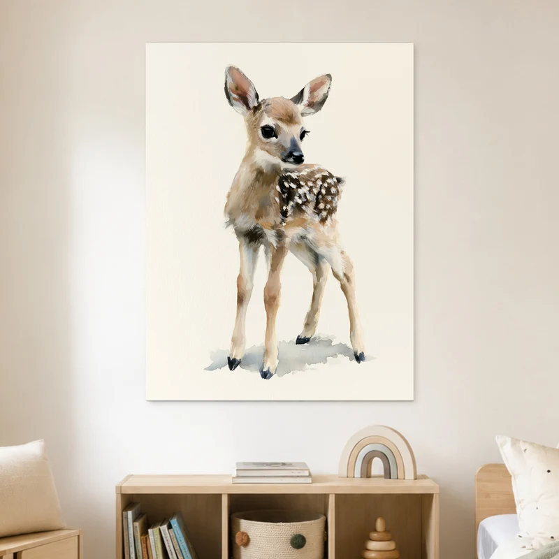 Kleines Reh im Licht Poster