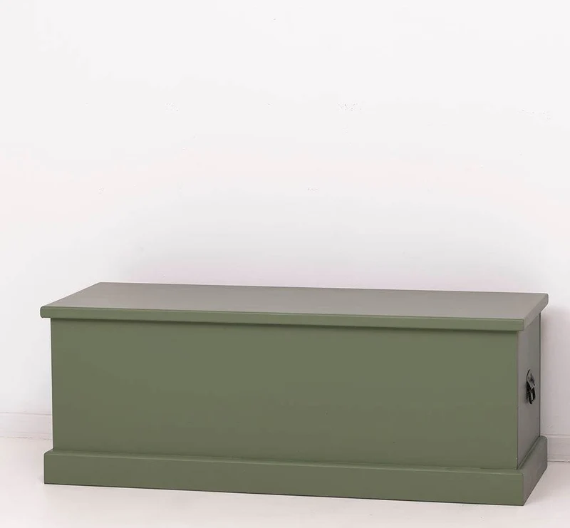 Große Truhe aus Massivholz | aufklappbarer Bettkasten - Aufbewahrungsbox