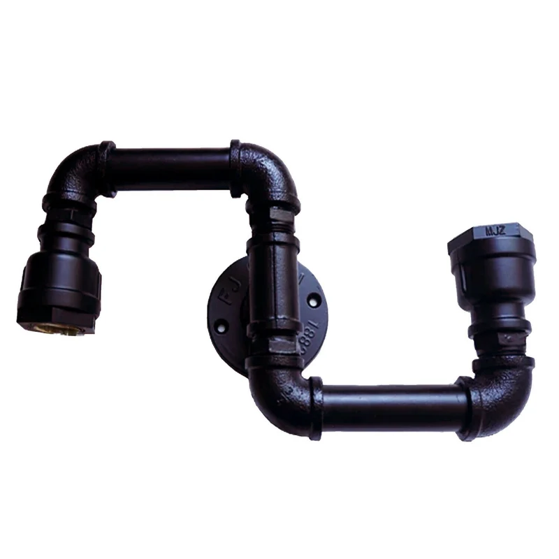 Wandleuchten Industrial Metal Water Pipe Wandleuchte Rohrlampen~2362