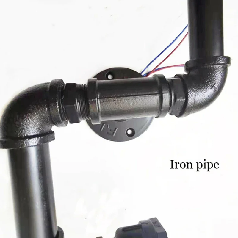 Wandleuchten Industrial Metal Water Pipe Wandleuchte Rohrlampen~2362