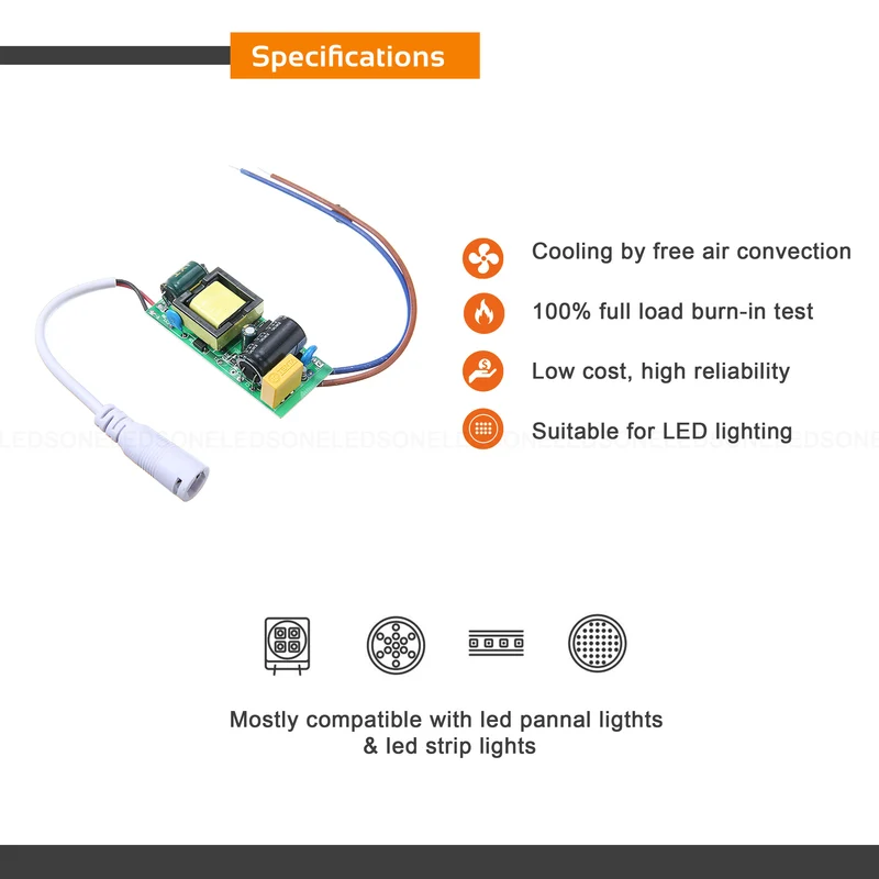 Netzteil 3W LED Treiber Konstantstrom 12V 300mA ~2430