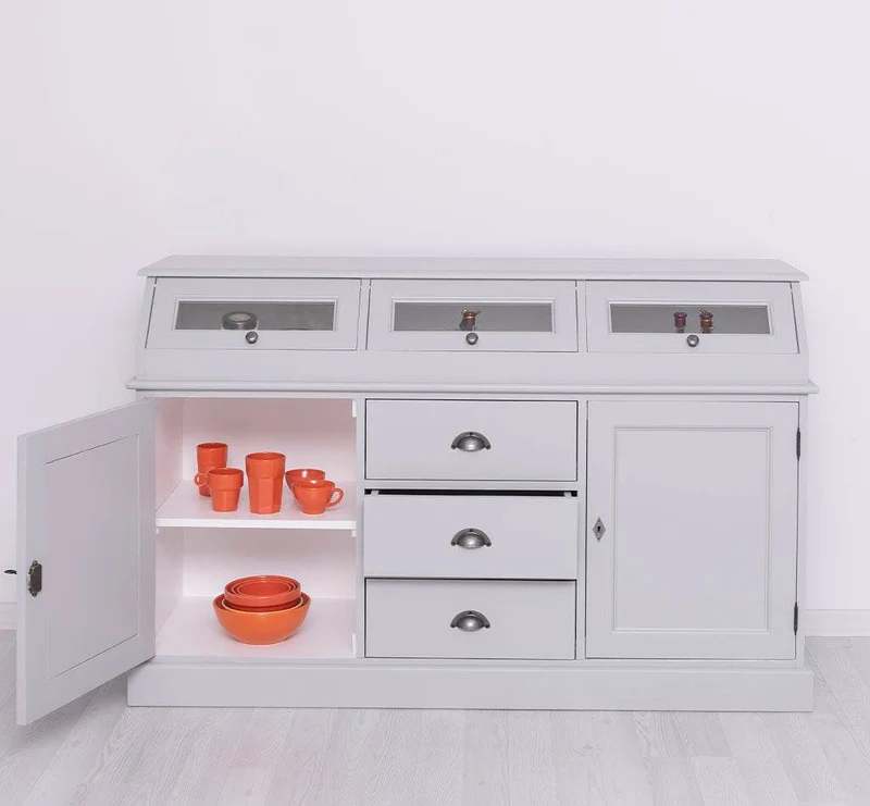 Sideboard mit Display | 2- teilig | Kommode | Geschirrschrank