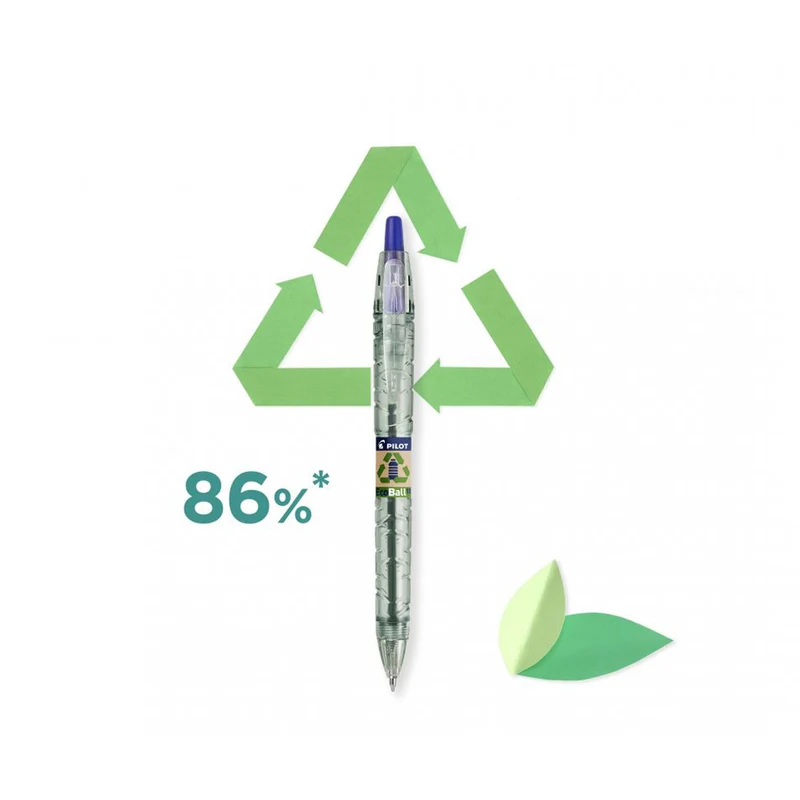 Pilot - B2P EcoBall Ballpoint Pen 3x Black