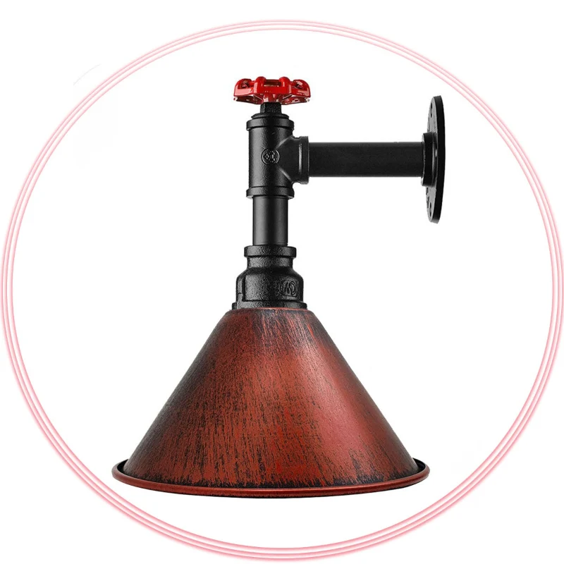 Wandleuchten bad,1-flammig, metall, E27, Ø 18cm Schirm~2334