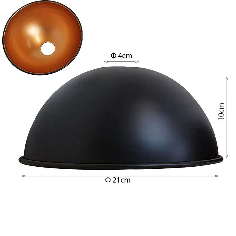 Retro Easy Fit Lampenschirm Metall | Ø 21cm ~2146