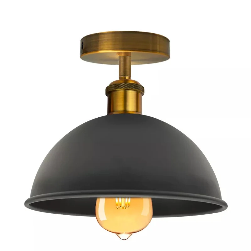 LEDSONE Industrial Deckenleuchte Ø 21cm Schwarz ~2172