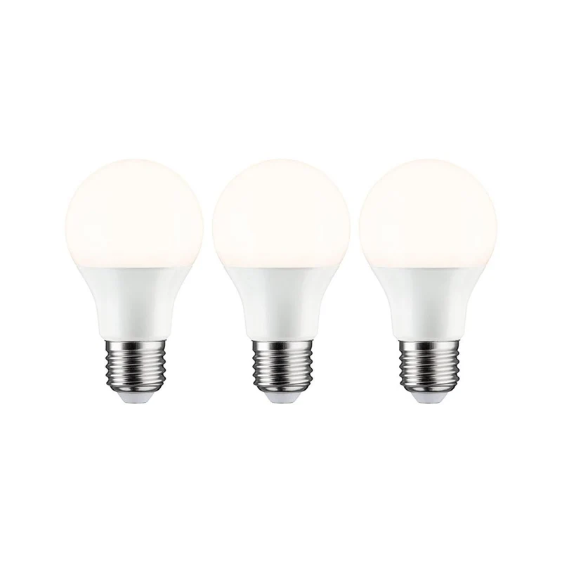 E27 8W LED Birne 3er-Set Opal 2700K