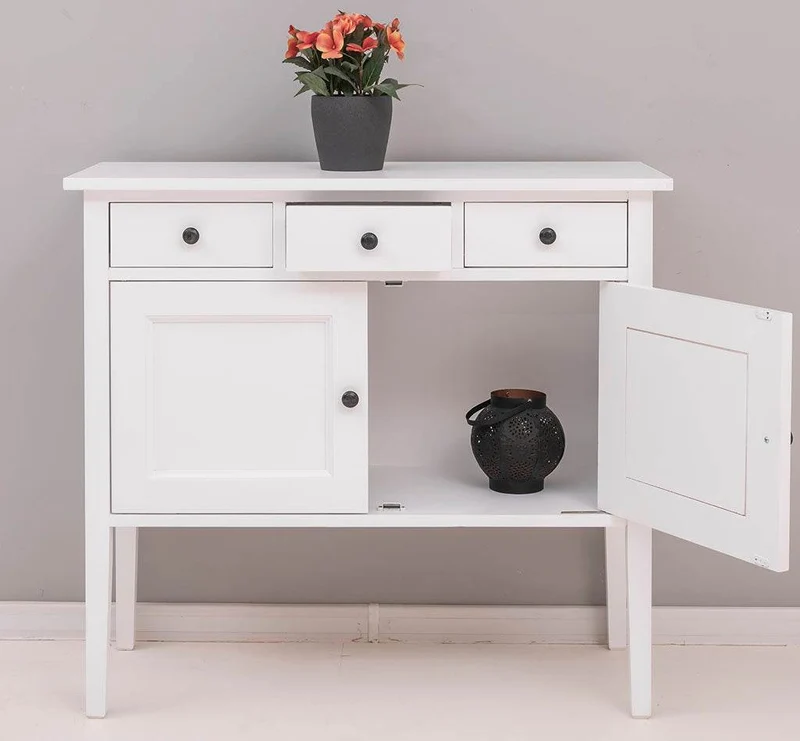 Sideboard aus Massivholz mit drei Schubladen