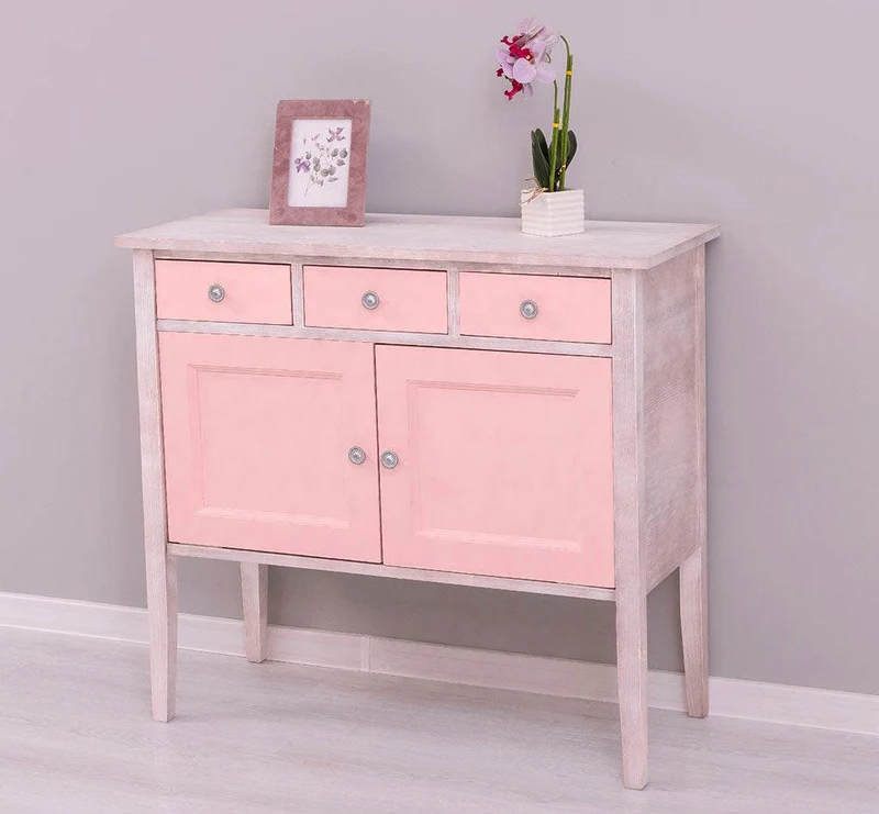 Sideboard aus Massivholz mit drei Schubladen