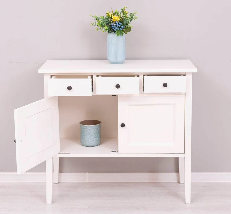 Sideboard aus Massivholz mit drei Schubladen