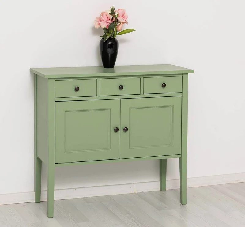 Sideboard aus Massivholz mit drei Schubladen