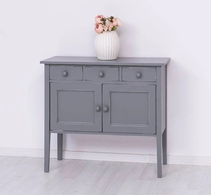 Sideboard aus Massivholz mit drei Schubladen