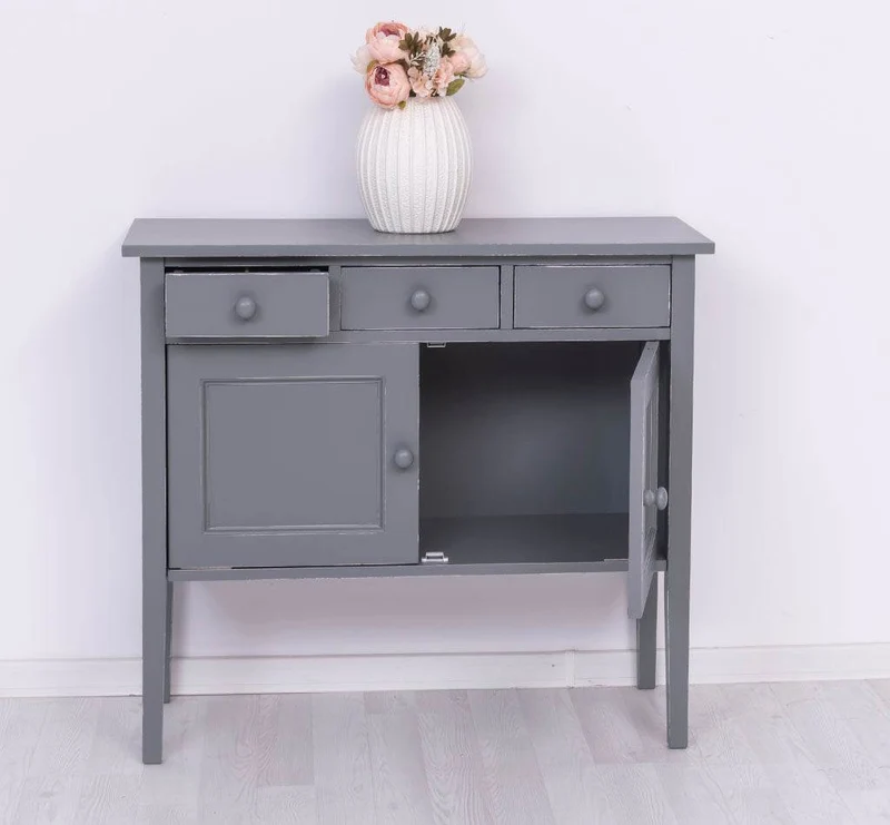 Sideboard aus Massivholz mit drei Schubladen