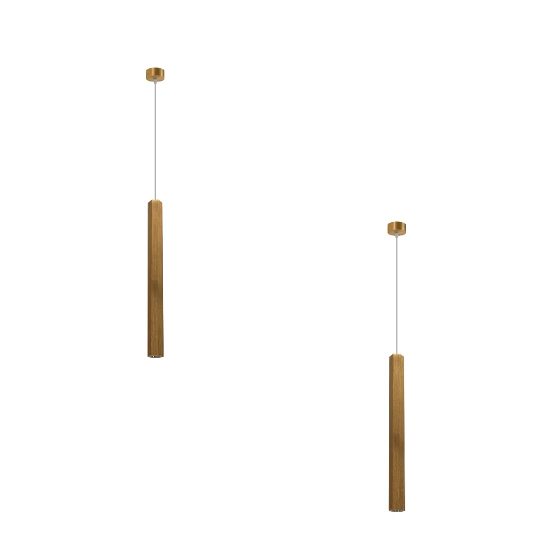 Pendelleuchte röhre schwarz , gold | Ø30cm | bar lampe~2603