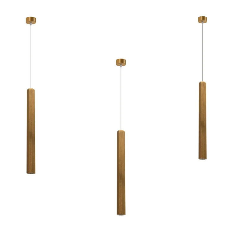 Pendelleuchte röhre schwarz , gold | Ø30cm | bar lampe~2603