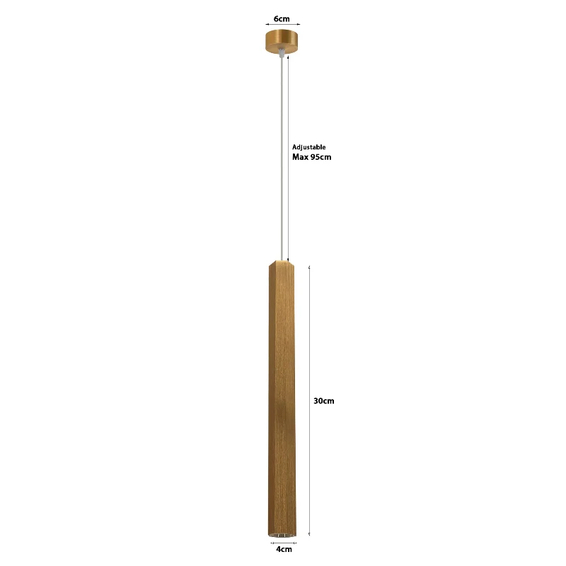 Pendelleuchte röhre schwarz , gold | Ø30cm | bar lampe~2603
