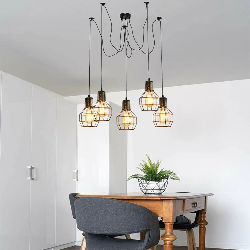 Rohr Käfig Spinnenlampe Fur Esstisch~2274
