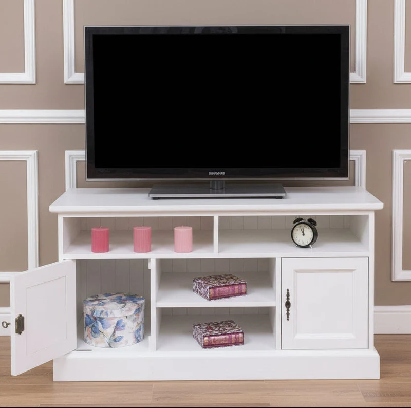 TV Schrank aus Massivholz | Kommode mit zwei Türen