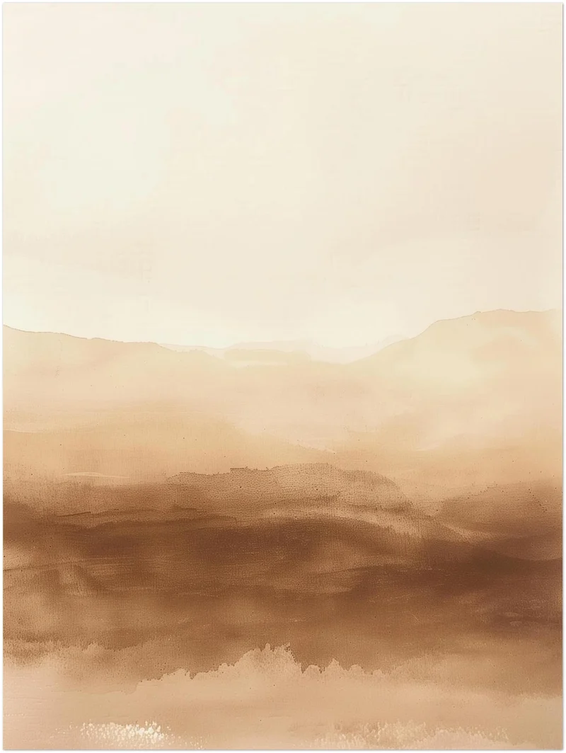Wüstenlandschaft im Dunst Leinwand