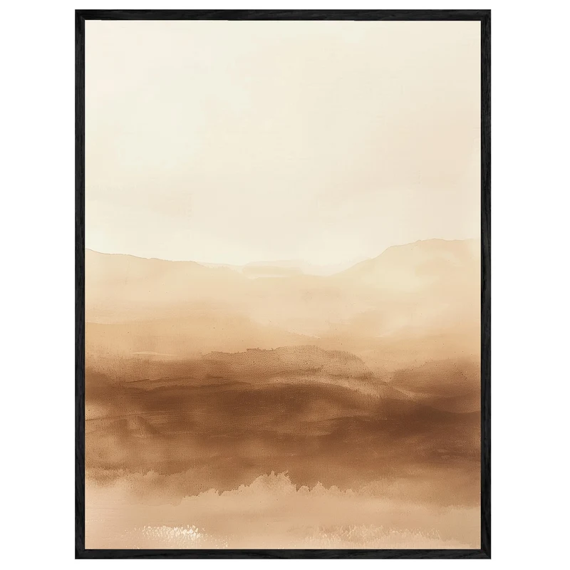 Wüstenlandschaft im Dunst Leinwand