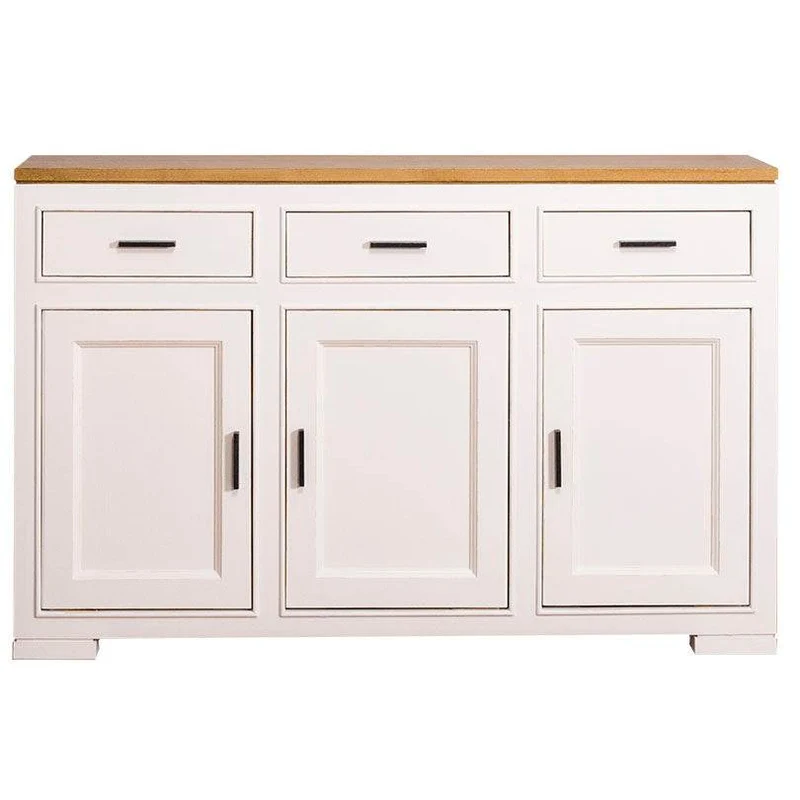 Sideboard aus Massivholz mit 3 Schubladen und 3 Türen