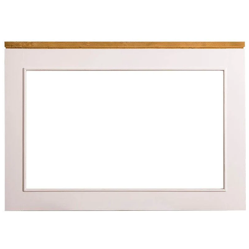 Minimalistischer Wandspiegel aus Massivholz