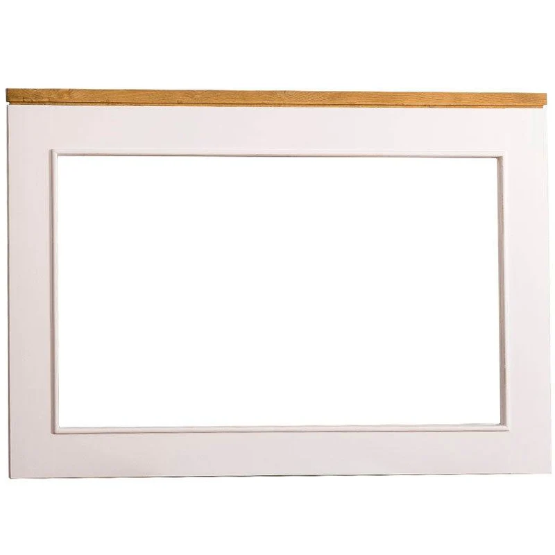 Minimalistischer Wandspiegel aus Massivholz